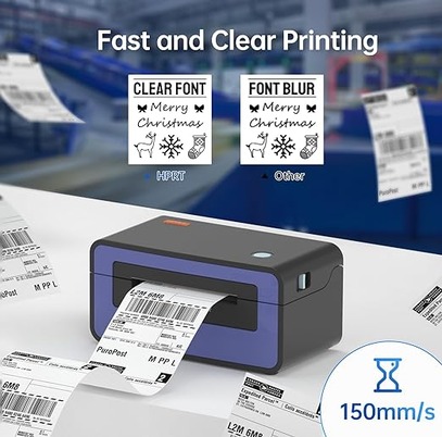 HPRT Shipping Label Printer Thermal Printer 4x6, Barcode Printer